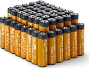 Amazon Basics 48 Pack AA High-Performance Alkaline Batteries, 10-Year Shelf Life, Easy to Open Value Pack